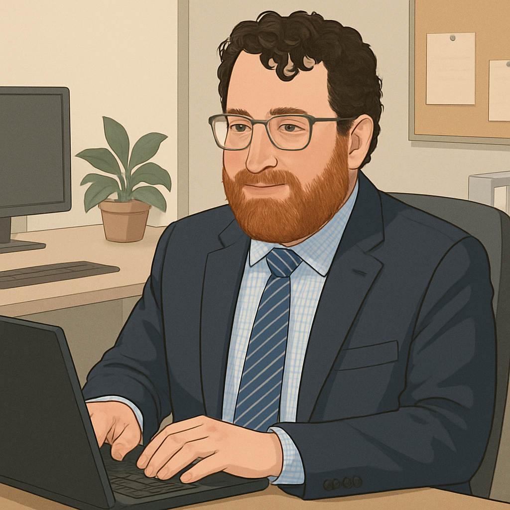 Mathew at work